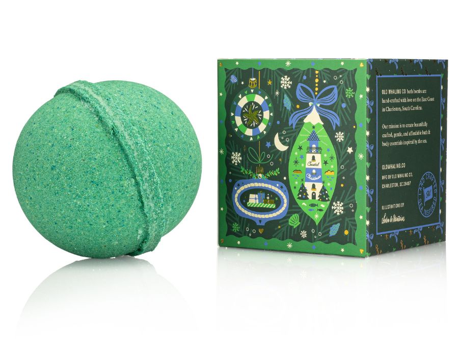 Coastal Christmas Bath Bomb Illustration by Lulu Dubreil
