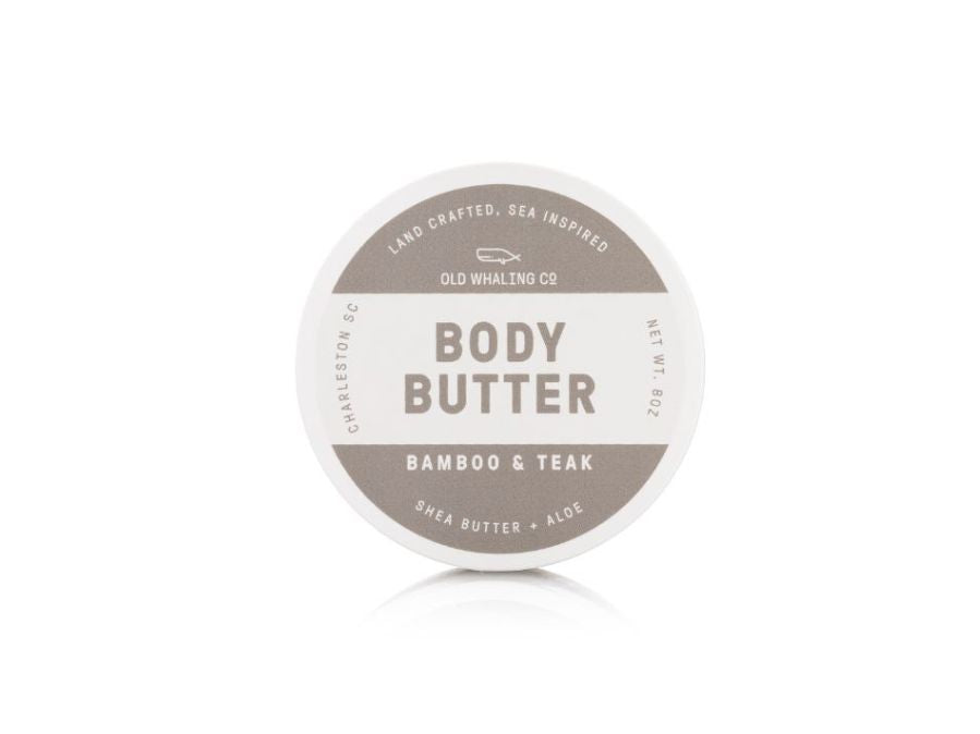 Old Whaling Co Bamboo & Teak Body Butter handmade in Charleston, South Carolina