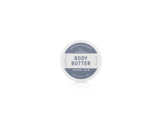 Old Whaling Co Coastal Calm Travel Size Body Butter handmade in Charleston, South Carolina