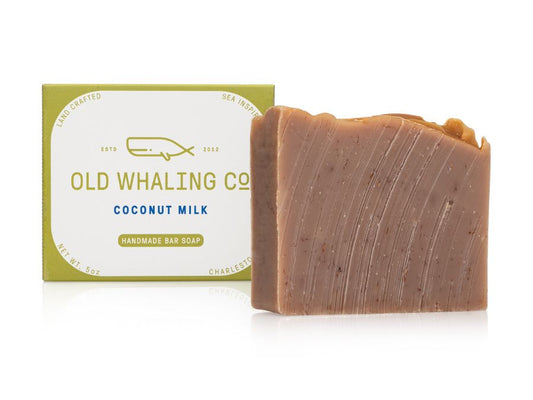 Old Whaling Co Exfoliating Coconut Milk Bar Soap handmade in Charleston, South Carolina