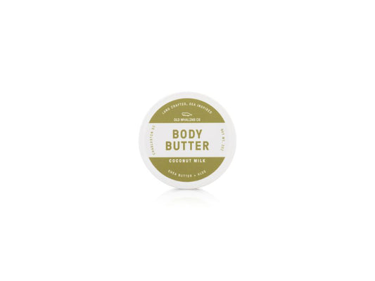 Old Whaling Co Coconut Milk Travel Size Body Butter handmade in Charleston, South Carolina