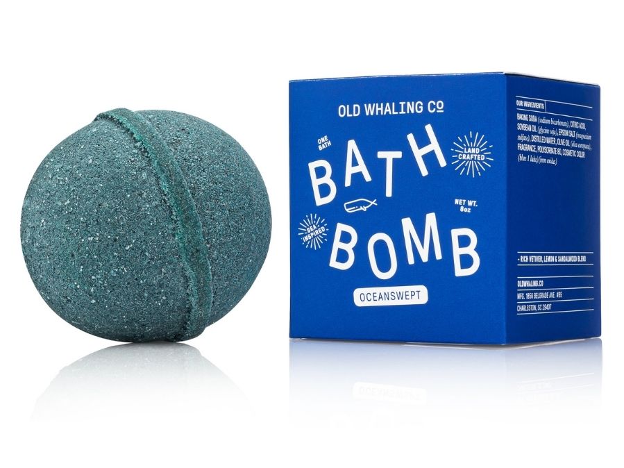 Old Whaling Co Oceanswept Bath Bomb handmade in Charleston, South Carolina