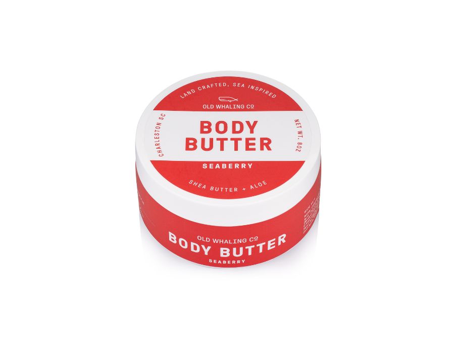 Old Whaling Co Seaberry Body Butter handmade in Charleston, South Carolina