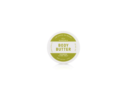 Old Whaling Co Seaweed & Sea Salt Travel Size Body Butter handmade in Charleston, South Carolina