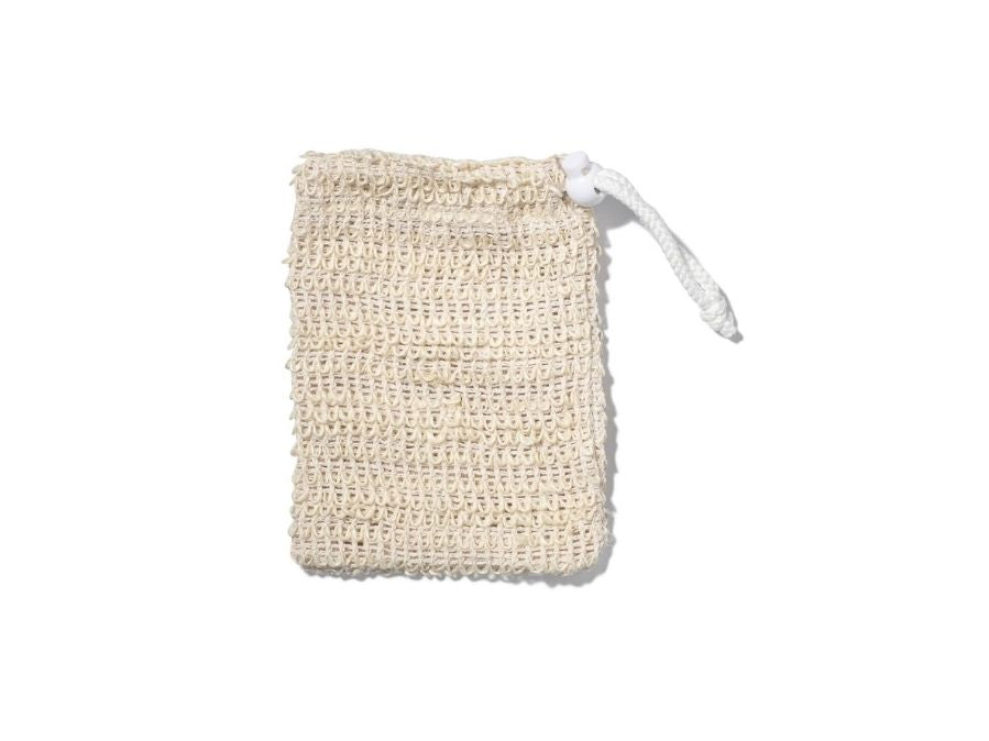 Sisal Soap Pouch Bath Accessory with hanging loop for bar soap and exfoliation