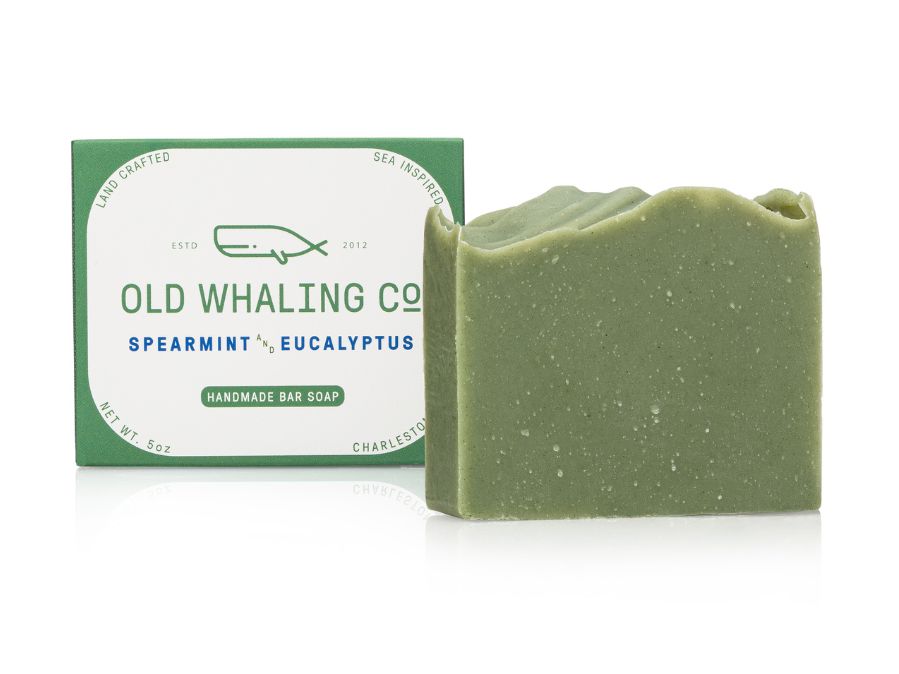 Old Whaling Co Spearmint and Eucalyptus Mint Scented Handcrafted Bar Soap For Men