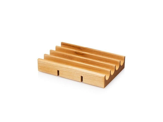 wooden soap dish is handmade in Michigan with Poplar, Hickory, Ash, and Birch woods, perfect for keeping by your sink or in the shower - bath accessory