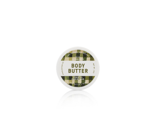 Old Whaling Co Coastal Christmas Travel Size Body Butter handmade in Charleston, South Carolina